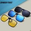 Non-polarized Sunglasses Clip for Men and Women Flip Up Polarized Sun Glasses Driving Night Vision Clip-on Style Fishing Cycling Eyewears