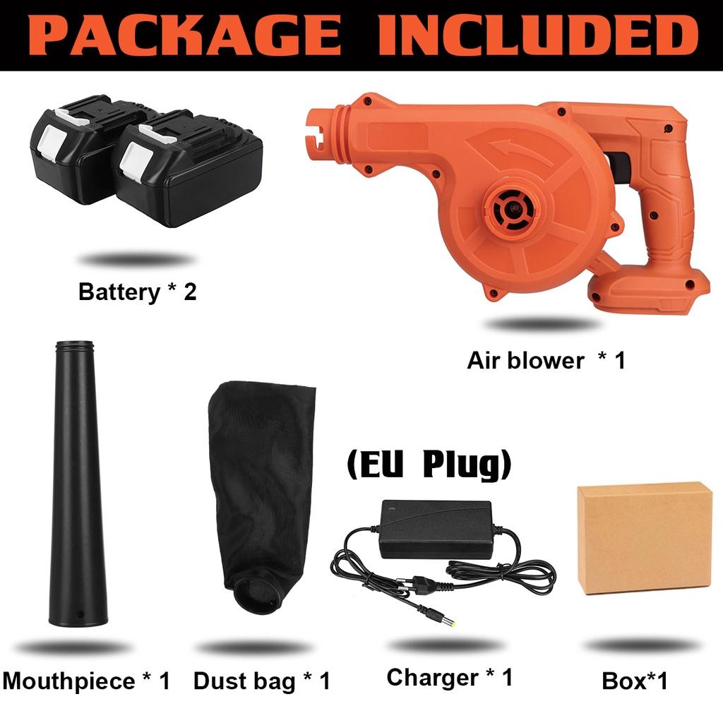 2000W Cordless Electric Air Blower & Suction Handheld Leaf Computer Dust Collector Cleaner Power Tools for 18V Battery