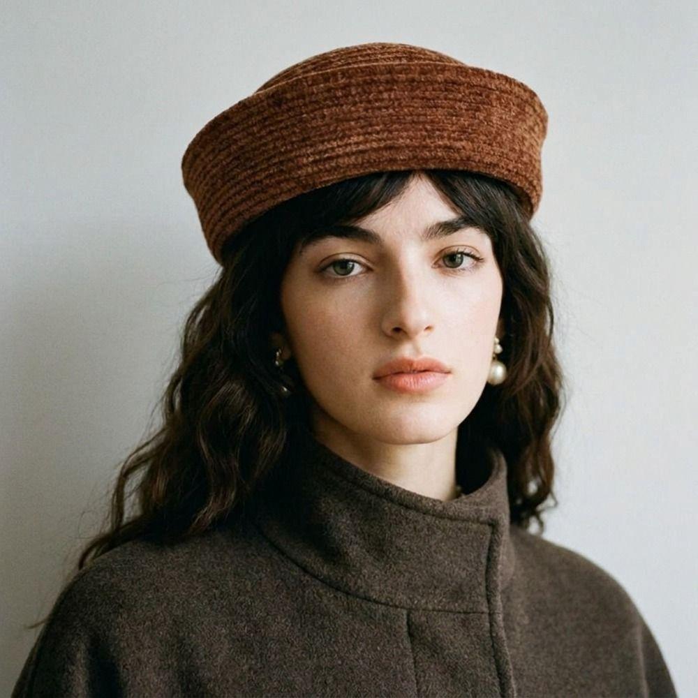 Fedoras Beret Hat French Style Fedora Hat Uniform Stewardess Hat Sailor Hat Airline Uniform