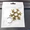 Многофункциональный брелок-ключ в виде снежинки: Универсальный шестигранный и восьмигранный инструмент для наружных работ