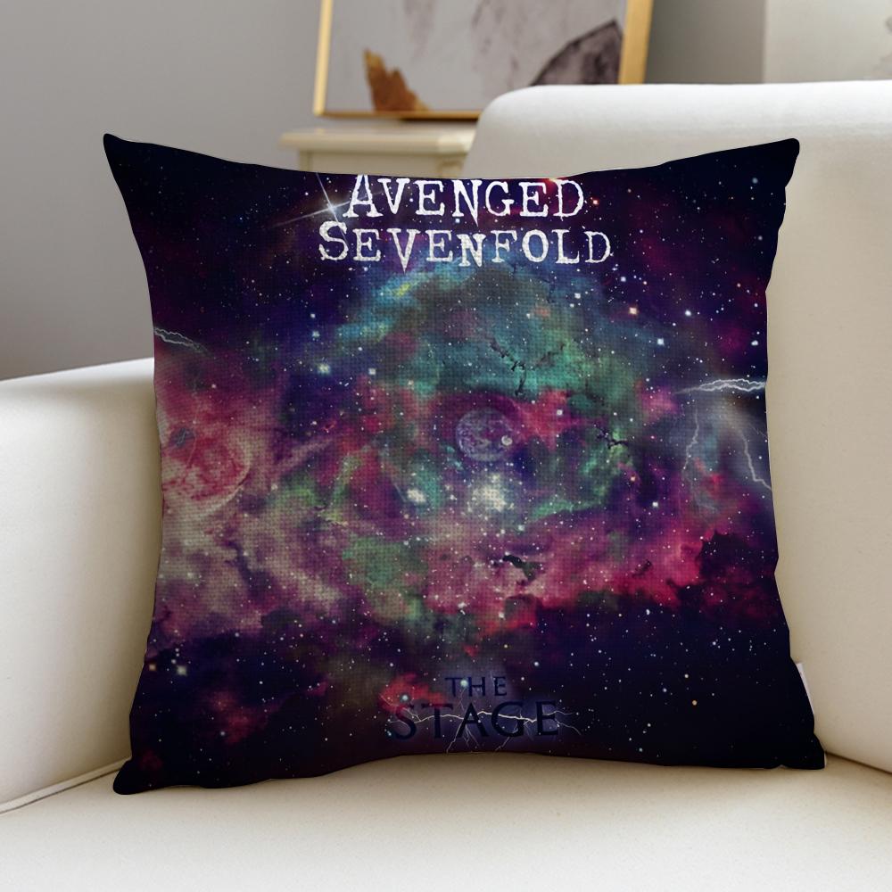 Metal AAvenged SevenfoldS Cushion Cover Breathable and skinfriendly linen pillowcase square removable and washable cushion