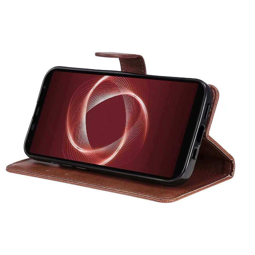Подходит для мобильного телефона Fujitsu Arrows Be 4plus кожаный чехол Sense4 однотонный кожаный узор кошелек для карт