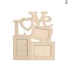 Fashion Art DIY Paint  Wooden Photo Frame Heart Shape Picture Holder Love  Rahmen