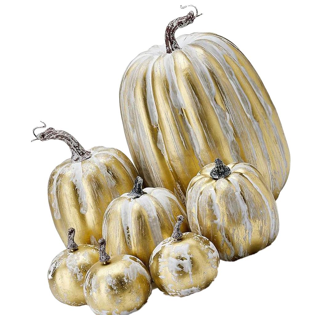 7 шт. Имитация тыквы, глянцевая краска, легкая, креативная, многоразовая, пенопластовая тыква для декора