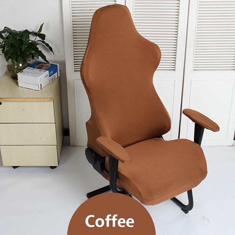 Чехлы на компьютерные эластичные поворотные игровые стулья, спандекс, офисные чехлы для компьютерных стульев, эластичный чехол на кресло, украшение дома