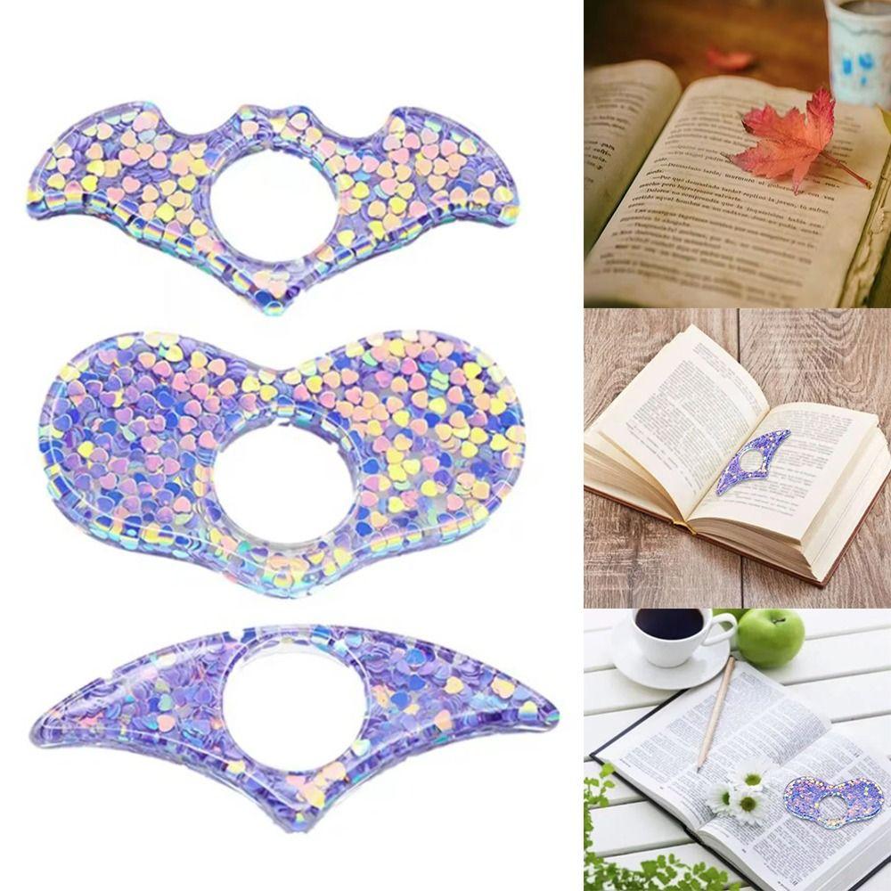 Мечтательная фиолетовая подставка для книг Kawaii, держатель для страниц книг, удобная закладка для студентов