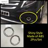 Front Fog Light Lamp Ring Circle Frame Eyebrow Sticker Cover Trim For Mercedes-Benz Vito W447 2017 -  ABS Chrome Accessories