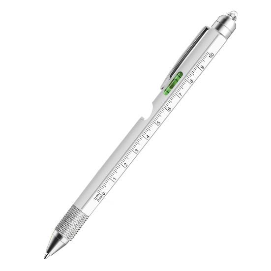 Многоцелевой инструмент ручка для мужчин светодиодная подсветка отвертка линейка стилус уровень открывалка для бутылок гаджеты 9-в-1 мультитул ручка