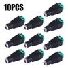 10Pcs 12V DC Power Plug Adapter 2.1*5.5mm Male Female Socket Durable Plug Jack Connector