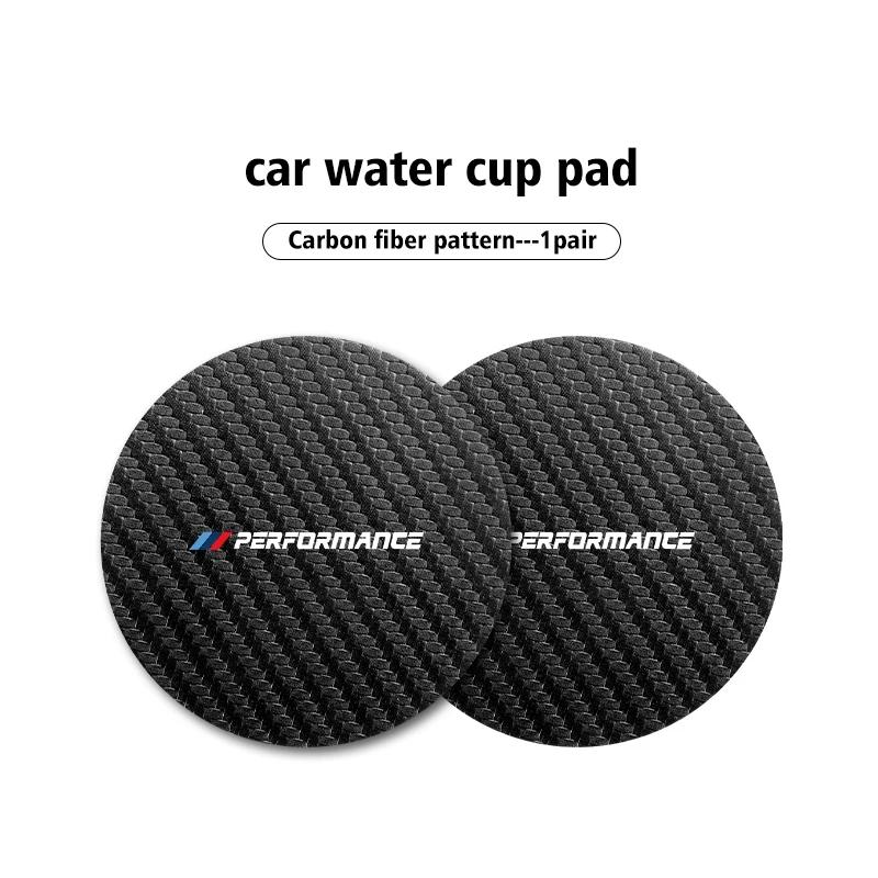 BAAY1 Car Sticker For BMW For BMW Car Universal Cup Holder Anti-Slip Insert Coasters Pads Accessories E30 E34 E36 E39 E46 E52 E53 E60