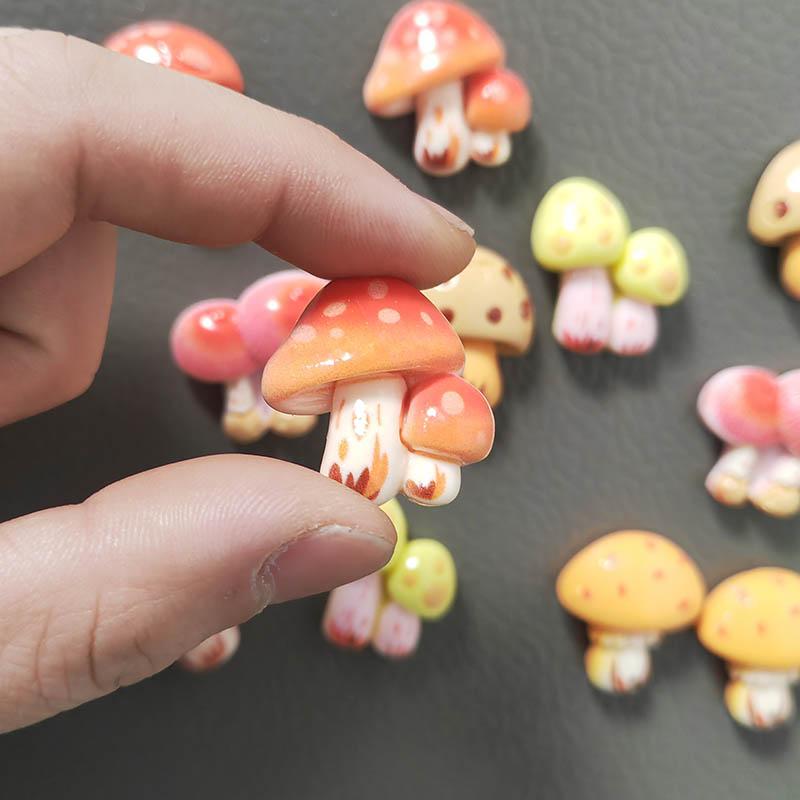 6 шт. Магниты на холодильник в виде грибов Милые Креативные Украшения Магнитные Орнаменты для Дома Офиса Кухни Белой Доски