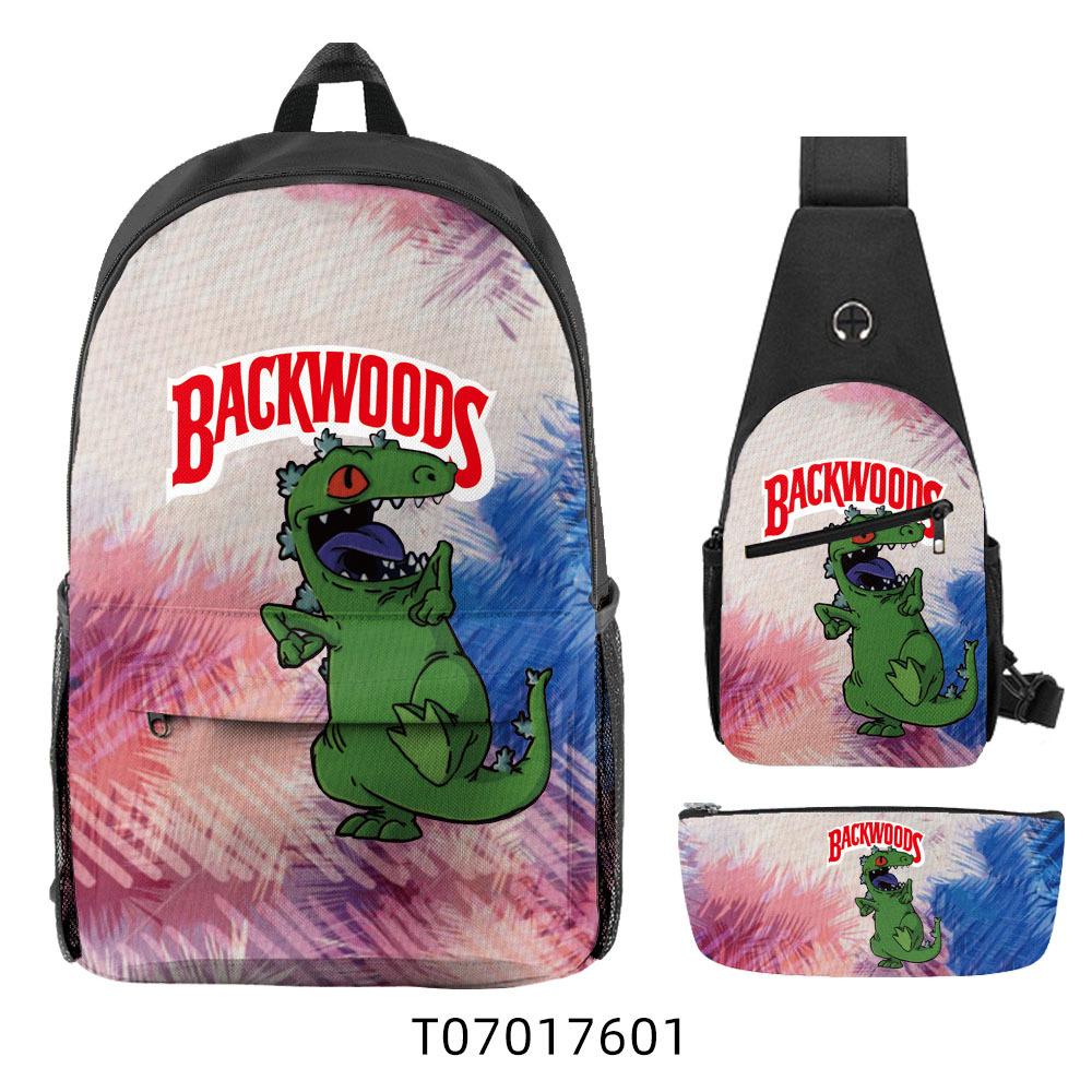 Популярный 3D Рюкзак Backwoods Сигара Студенческий Рюкзак для Кампуса Дорожная Сумка