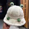 Fashion Autumn Winter Fisherman Hat Cute Soft Frog Hat Keep Warm Bucket Hats Outdoor