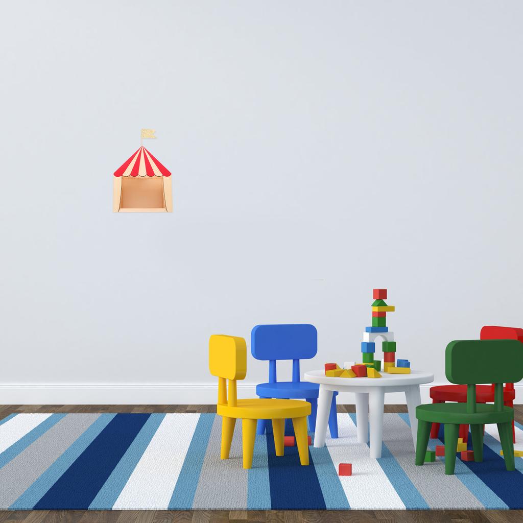 Stylish Decoration Theater Cabin Tabletop Wooden Decorative Ornament Child Storage Shelves