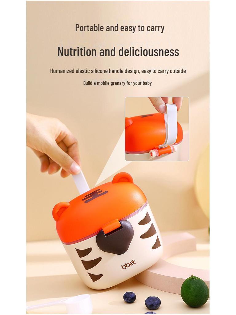 Портативный контейнер большой вместимости для хранения детского молока и рисовой муки — влагонепроницаемый и герметичный для путешествий