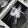 Black White Skeleton Sword Girls Mouse Mat XL Aesthetics Mouse Pad Gaming Laptop Table Mat Office  accessories Pc Cabinet Carpet