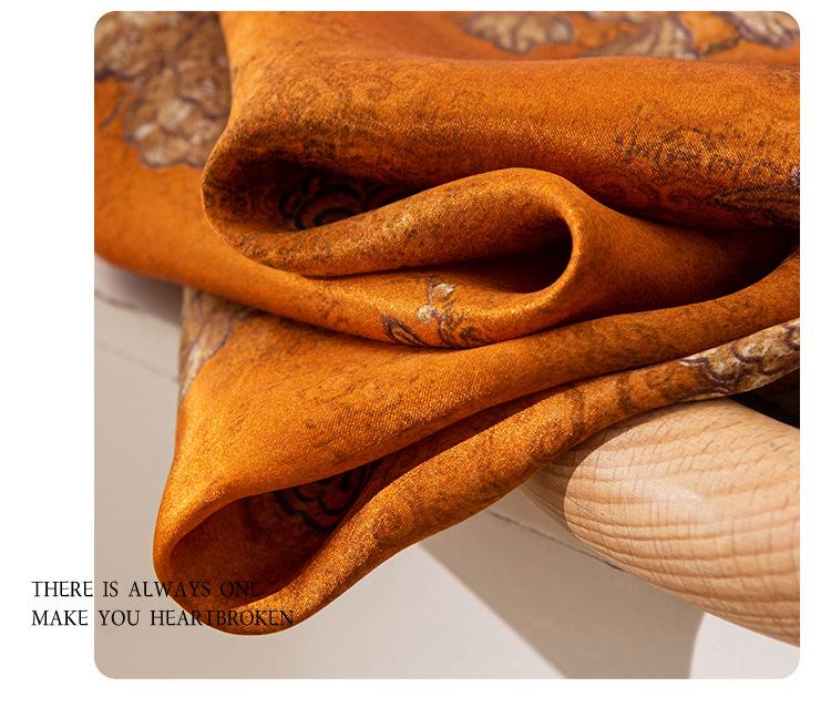 Autumn 2025 Light Luxury Printed Snood Scarf - Breathable & Fashionable Gift for Women