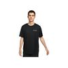 Nike Футболка Dri-Fit Letter Print Cartoon Anime Pattern Quick-Dry Training Knit с круглым вырезом и коротким рукавом, мужские топы, черная FZ8045-010