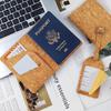 Cork Passport Holder Luggage Tag Custom Cork Passport Holder and Luggage Tag Set