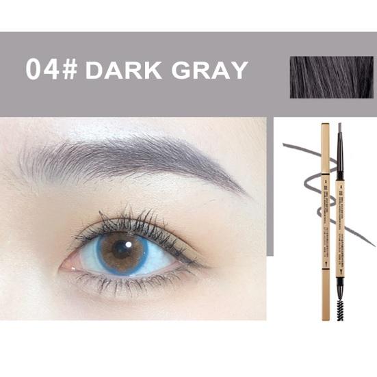Eyebrow Pencil with Brush Professional Waterproof Sweat-proof Eye Brow Liner Long Lasting Makeup Easy To Color