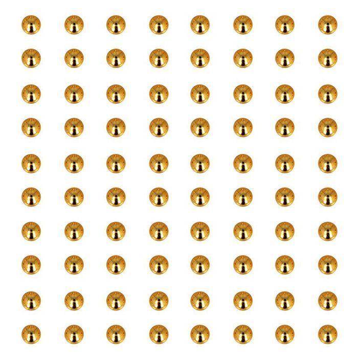 Самоклеящиеся полужемчужины - Artemio - 80 штук - Золотистые - 0,5 см - Смешанные