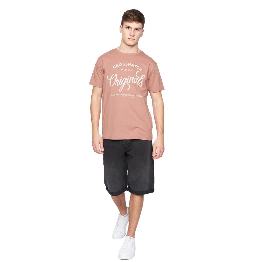 Crosshatch Mens Tillforth Denim Casual Shorts