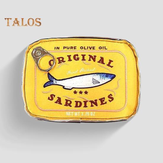 Консервированные сардины, косметичка, косметичка на молнии, косметичка для женщин, косметичка для ежедневных путешествий и деловых поездок