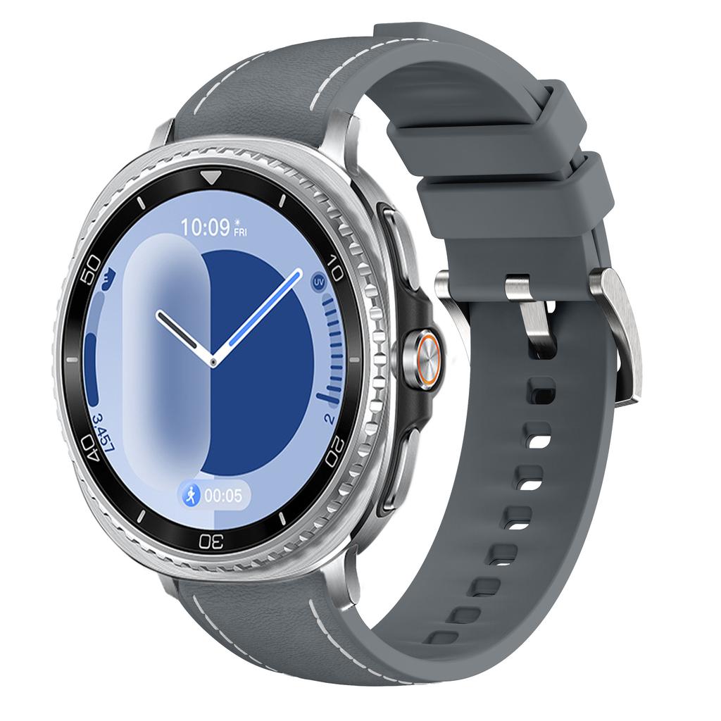 Оригинальный силиконовый+кожаный ремешок для Samsung Galaxy Watch 8 Classic 46 мм Удобный браслет Galaxy Watch 8 40 мм 44 мм Браслет на запястье