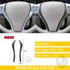 For Nissan X-Trail Rogue T32 2013- Accessories Carbon Fiber Interior Car Steering Wheel Panel Trim Sticker Decoration