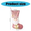 Sophisticated European Pink Sequins Christmas Stocking Festival Pink Christmas Stocking with Spacious Gift Holders
