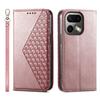 Wallet Case for 16 Pro 5G - Leather/PU, Rose Gold, With Lanyard