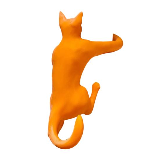Крючок-кошка с длинными лапами, напечатанный на 3D-принтере, лазающая кошка, держатель для ключей, гарнитуры, мелочей, домашний офис, имитация животного, подвесное украшение