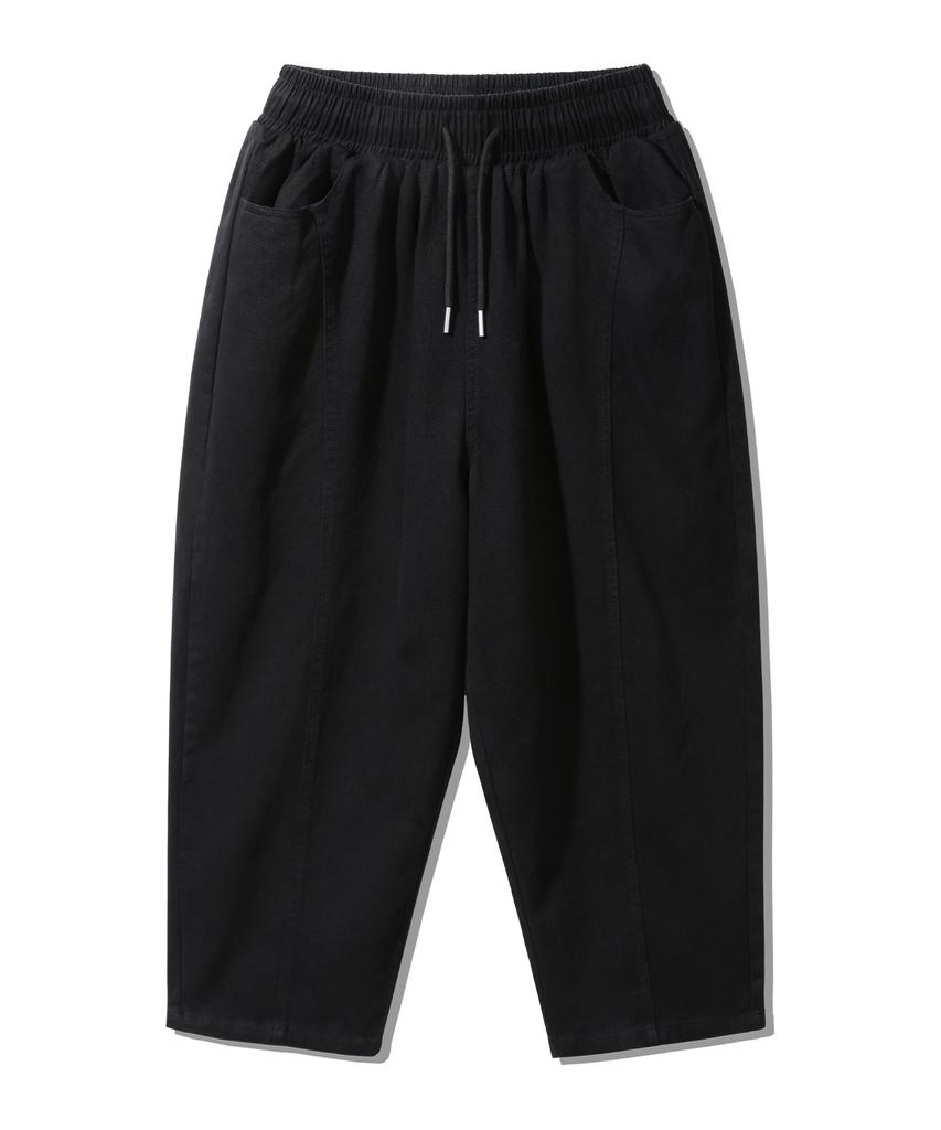 ALVINCLO Daily Cotton Slit Balloon Fit Elastic Waist Pants Dlx2960 (3 Colors)