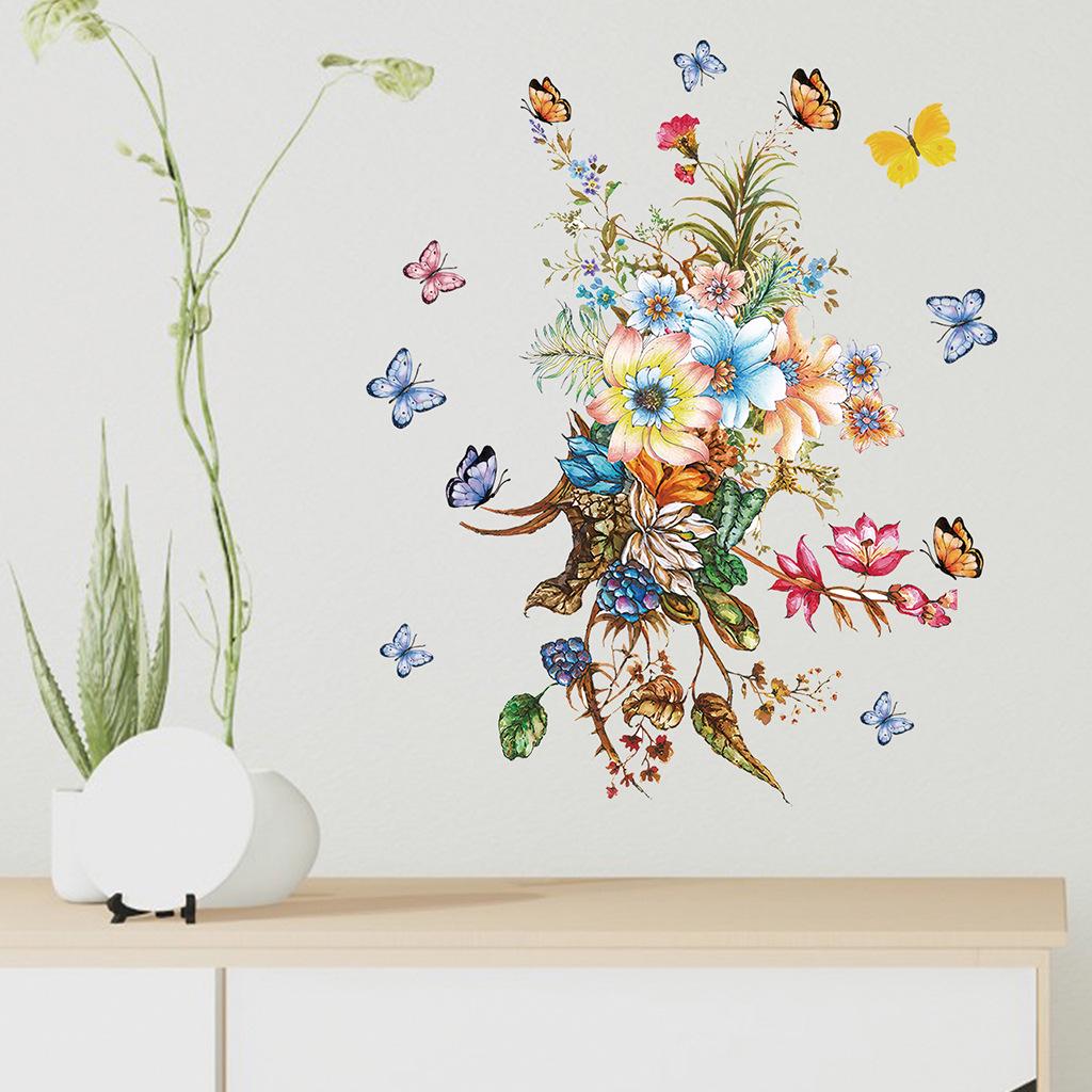 Красочная съемная наклейка на стену «Бабочка» JS-N1632