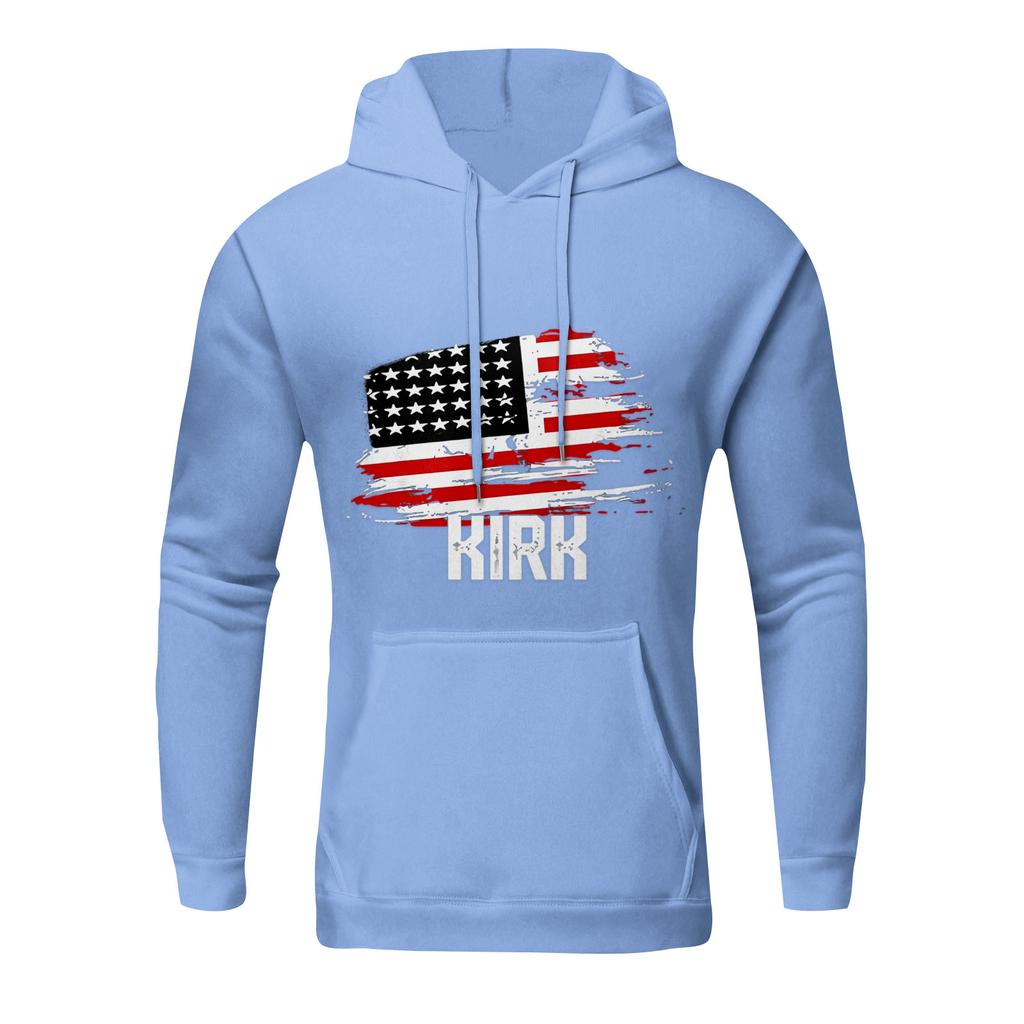 Casual Letter Print Men's Loose Hoodie