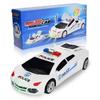 EXCEART Halloween 1-Piece Police Car Toy with Lights and Sounds, Musical Racing Toy for Kids, White, Electric Halloween