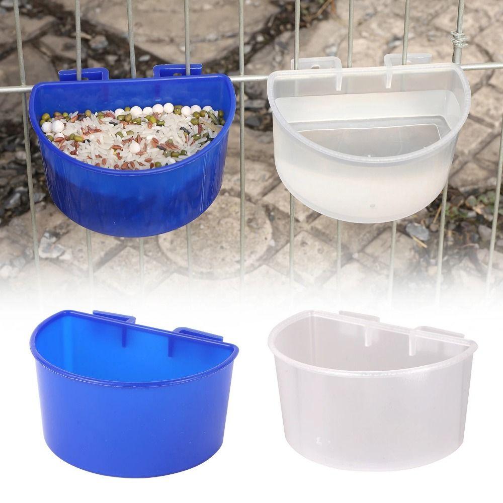 Hanging Parrot Food Water Bowl Splash-proof Bird Hanging Feeding Cup for Pigeons Parrots Canaries