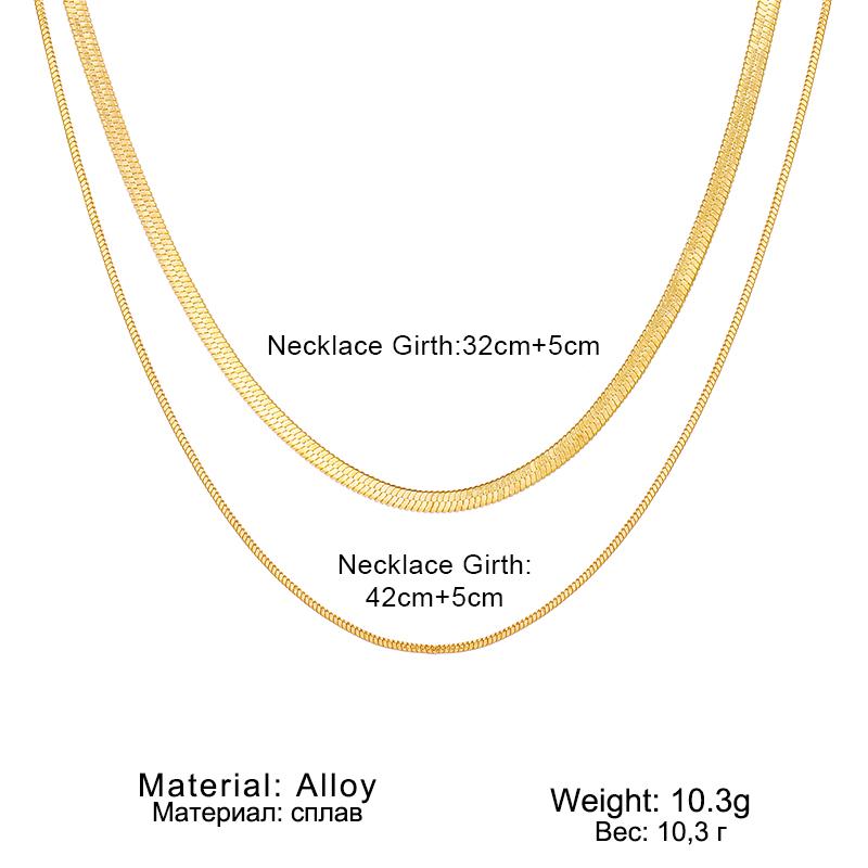Модное простое колье-чокер со змеиной цепочкой для женщин, Золотая цепочка в стиле ретро, короткое ожерелье, модные ювелирные изделия, подарок