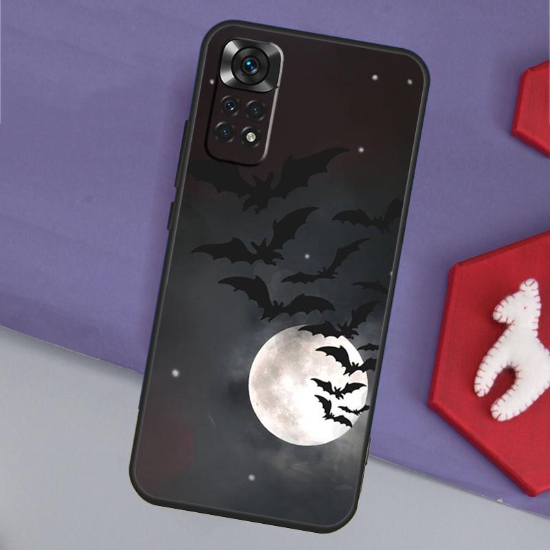 Чехол Готический Ужас Летучие Мыши Полная Луна Для Xiaomi Redmi Note 14 13 12 11 Pro 9 10 9S 10S 11S 12S Redmi 14C 10C 12C 13C