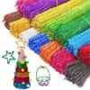 Torsion Bar Stems Wired Tinsel Sticks Glitter Chenille Stems Cleaners Plush DIY Craft Supplies
