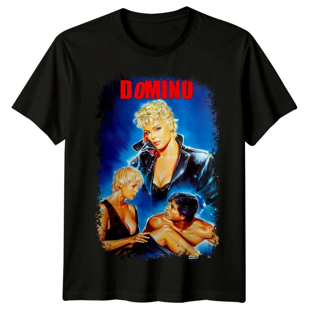 Домино (1988) Футболка с постером фильма в стиле ретро 80-х