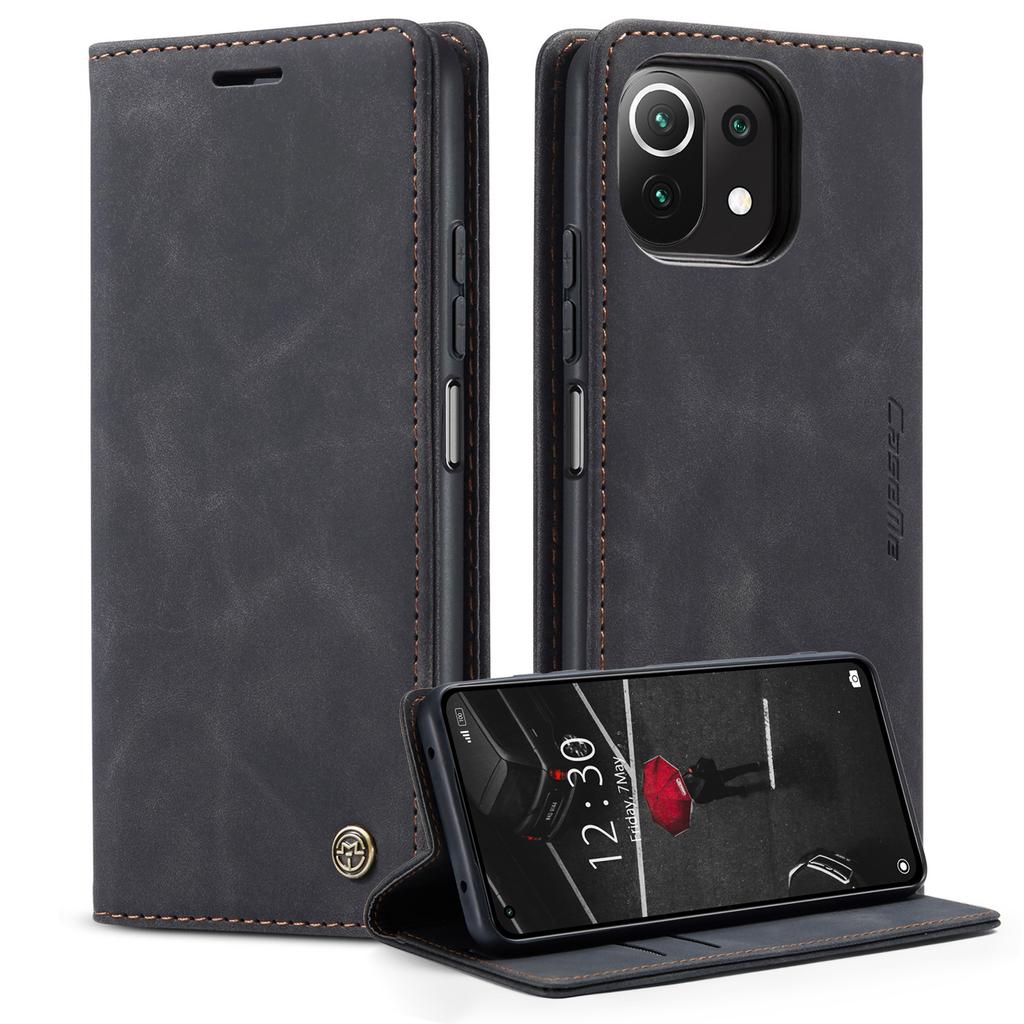Suitable for Xiaomi 11Lite phone case, Redmi Note12 phone leather case, Xiaomi12 flip cover with card slot