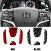 Car Interior Car Steering Wheel Logo Carbon Fiber Sticker Protective Decoration For Civic Dio Crv Fit CR-V Accord Odyssey