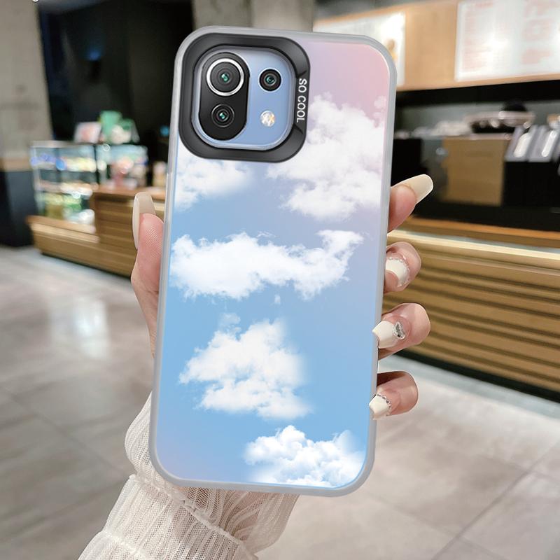 For Xiaomi Mi 11 Lite 5G NE 13T Pro 14T Phone Case Soft Bumper Hard Back Cover for Travel-Inspired Airplane Route Design Fundas