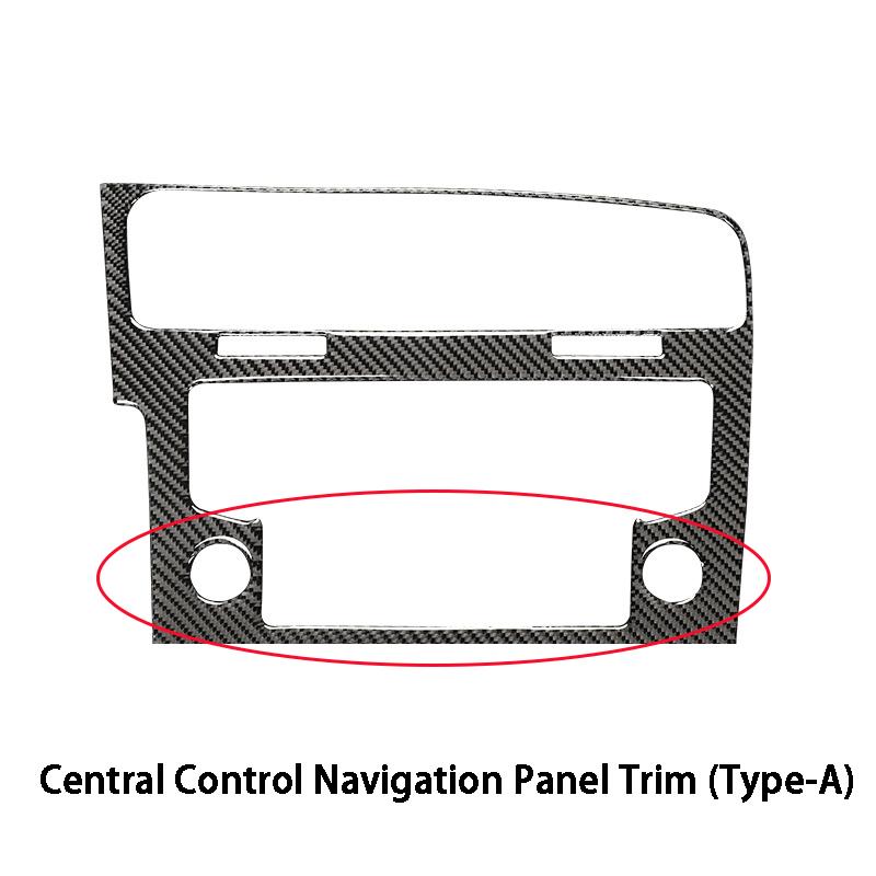 Углеродное волокно, центр управления, воздуховыпускное отверстие, внутренняя отделка, наклейка, украшение, стильные аксессуары для автомобиля Volkswagen Golf 7