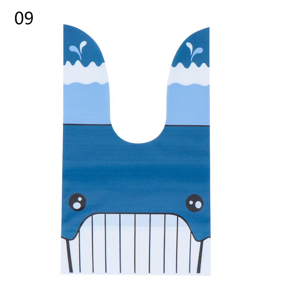 10 шт. Милые товары для вечеринки Пакет для печенья с кроличьими ушками Пакеты для печенья с кроликом Пакет для конфет с пасхальным кроликом