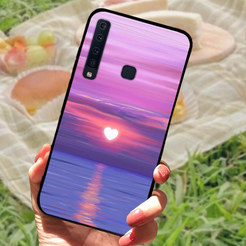 Для Samsung A9 2018 Чехол-крышка A7 2018 Силиконовый Мягкий Мраморный Черный Бампер Funda Coque для Samsung Galaxy A7 A9 2018 Защитный