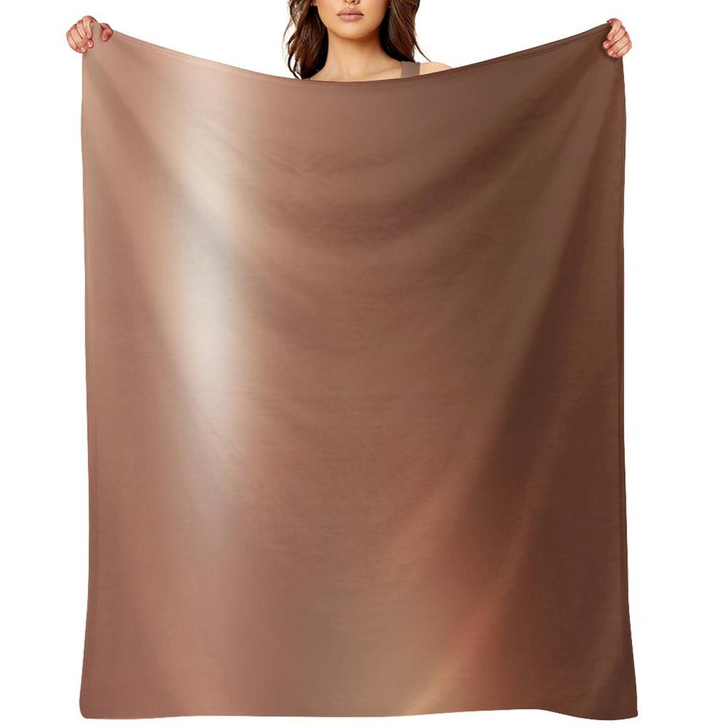 COPPER Throw Blanket Flannel Fabric Polar Soft Plush Plaid Designers Blankets