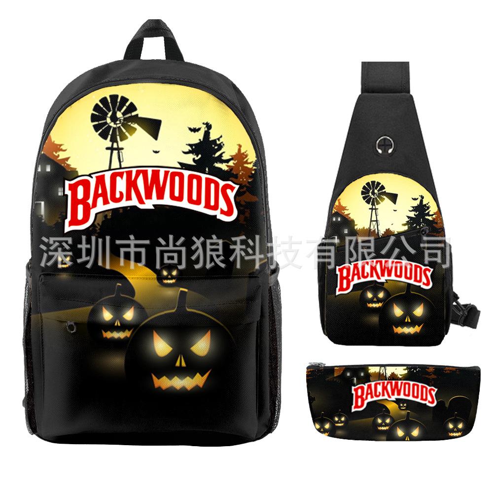 Школьный рюкзак для ученика Backwoods Рюкзак Сумка через плечо Школьная сумка Рюкзак большой емкости Водонепроницаемый рюкзак
