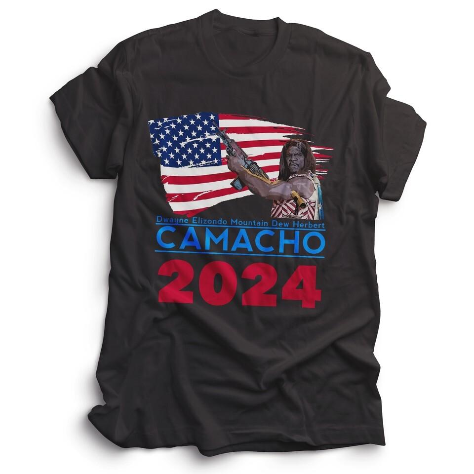 Idiocracy Camacho President 2024 Election T-Shirt Luke Wilson Brawndo Tee Cola